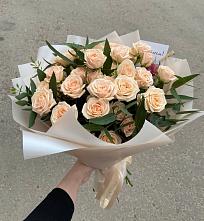 Букет Кремовые розы Латте в Никольском